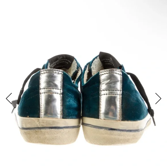 Golden Goose Sneakers velvet blue/green 8 - Picture 3 of 5